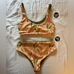 Cassandra Rull Handmade in Hawaii Tropical Print - Size Small NWT